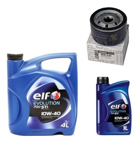 Kit Filtro + 5l Aceite 10w40 Renault Sandero Rs F4r 2.0