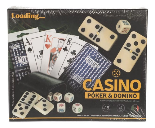 Kit De Juegos De Mesa Loading Casino Poker Dominó Baraja