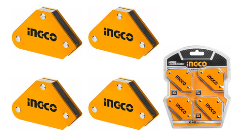 Set De Escuadras Magnéticas X4 10lbs Para Soldar Imantados