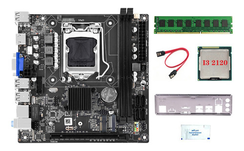 Placa Madre H61s (h61) Lga1155+cpu I3 2120+4g Ddr3 1600 Mhz