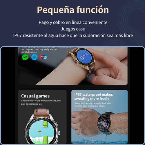 Reloj Inteligente Hombre Y Mujer Audifonos Bluetooth Llamada