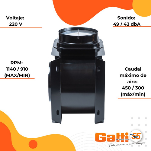 Ventilador Industrial Centrífugo Extractor/soplador 15 Cm
