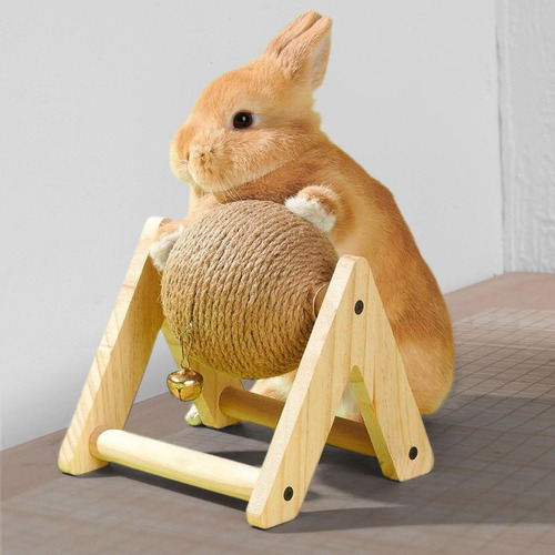 Sisal Claw Ball Bunny Scratcher Con Bola Resistente Al