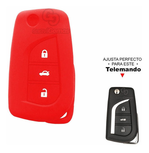 Forro Protector Silicona Llave Navaja 3b Toyota Hilux