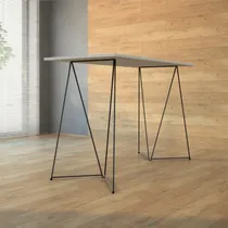 Comprar Par Caballetes Hierro Mesa Alta Desayuno Isla Cocina 100x55
