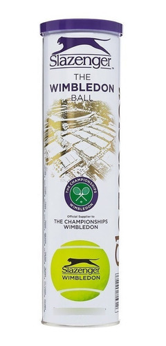 Pelotas De Tenis Torneo Wimbledon Slazenger Tarro De 4 Bolas