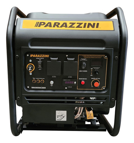 Generador Soldador Inversora Parazzini Bakarac250 7Hp 5000w 200a 127v 10-210