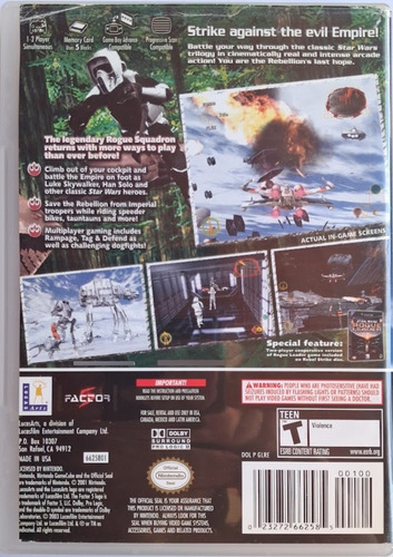 Star Wars Rebel Strike Rogue Squadron Iii - Gamecube (Usado)