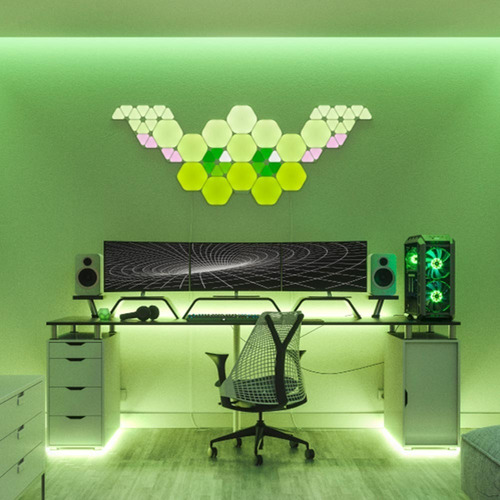 Imagen 6 de 6 de Pack De Inicio Hexagonal 7 Paneles Nanoleaf