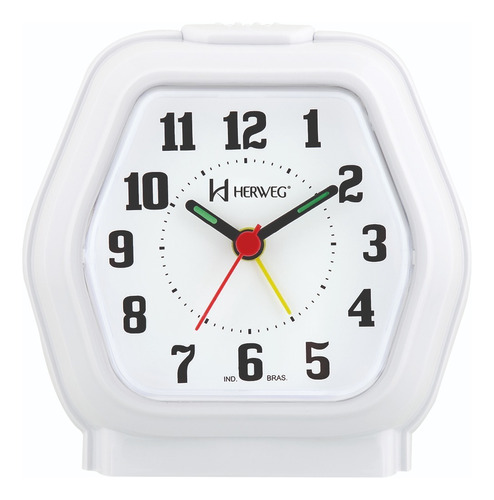 Relógio Despertador Quartz Tradicional Herweg 2635-21