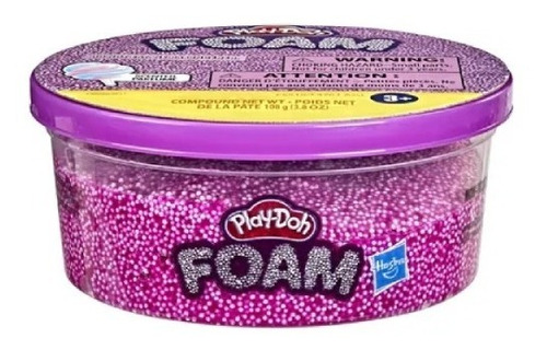 Play-doh Foam C/ Bolitas De Unicel Morado Algodón De Azucar