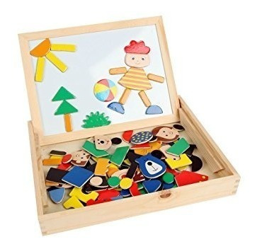 Imagen 2 de 10 de Pizarra Didáctica Niños Niñas Escolar Tiza, Acrílica Oferta