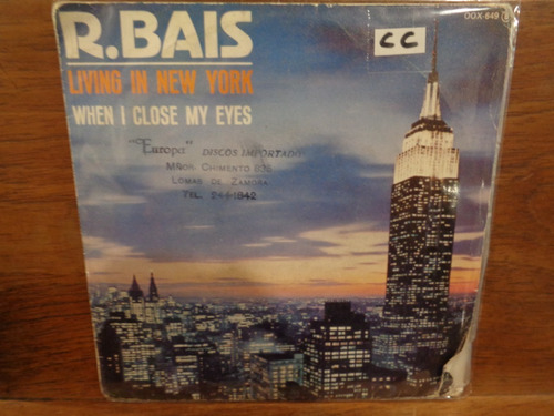 R. Bais Living In New York Disco Simple Vinilo F