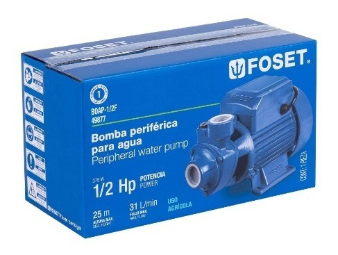 Bomba Periférica 1/2 Hp, Foset