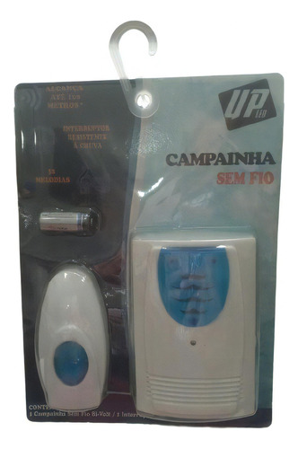 Campainha Para Porta Up! 220v Sem Fio Branco