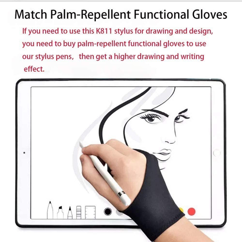 Imagen 7 de 10 de Lápiz Para Tablet Samsung Galaxy Tab A / S / E + Guante