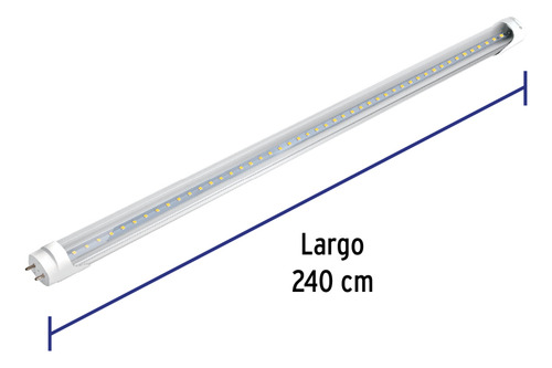 Tubo De Led T8 36 W Base G13 Pantalla Policarbonato, Volteck