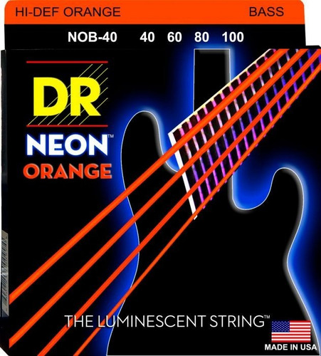 Encordado Para Bajo 4 Cuerdas Dr Neon Nob-40 040-100