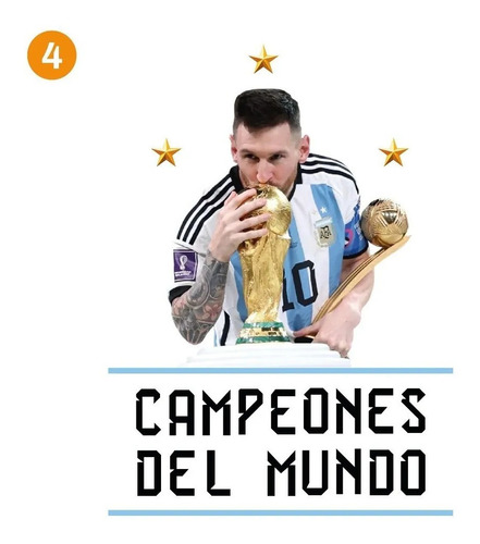 Messi Diego Kempes Copa Calco Frase Campeon Mundo 2022 X 2 U