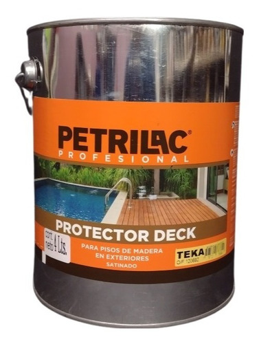 Petrilac Deck Para Pisos Exterior Satinado 4 Lts