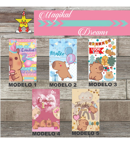 Libro Para Colorear Capibara Personalizado 25 Unidades