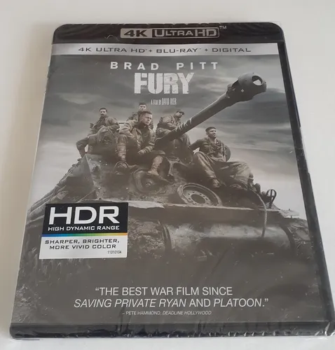 Fury ( Corazones De Hierro ) Blu-ray 4k Ultra Hd Original