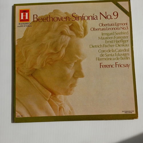 2 Vinil Lp Beethoven Sinfonia No. 9 Ferecn Fricsay Alemania