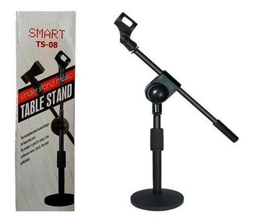 Pedestal De Microfone Smart Ts08 De Mesa