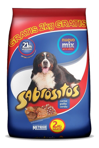 Imagen 1 de 2 de Sabrositos Adultos Mix De Carne 16kg Mas Envio