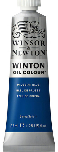 Pintura Oleo Winsor & Newton Winton 37ml Colores A Escoger Color Prusian Blue - Azul De Prusia No 33