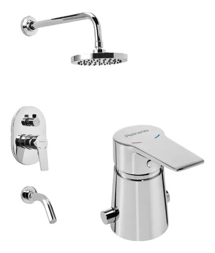 Juego De Grifería Peirano Mora Bidet + Ducha C/transf