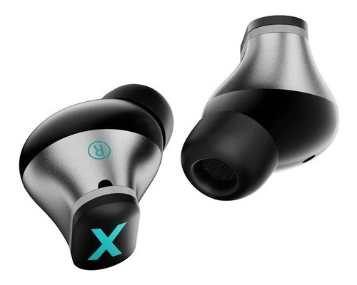 Audífonos in-ear gamer inalámbricos Novamos K89 Pro gris metalizado con luz  rgb LED
