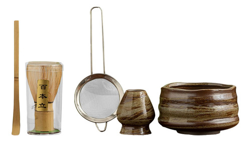 Kit De Cerámica De 5x Matcha Accesorios Cerámico