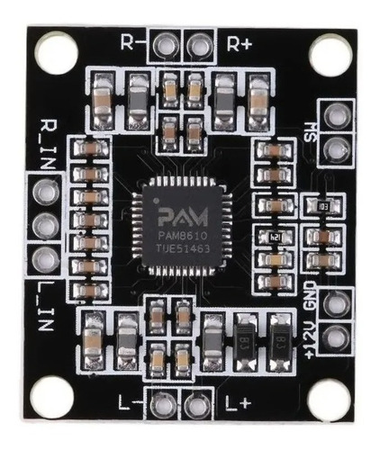 Imagen 1 de 3 de Modulo Amplificador De Audio Pam8610 Stereo Clase D Arduino