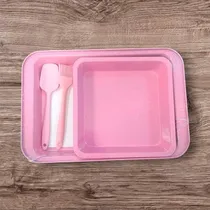 Comprar Set Asaderas Rosadas X 2 Con Accesorios Deliganga
