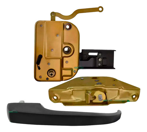 Kit Fechaduras Maçaneta Porta Lateral Meio Correr Kombi 98/