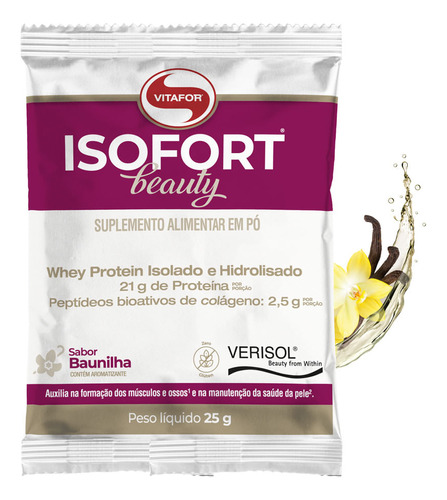 Isofort Beauty - Sachê Unitário 25g Baunilha