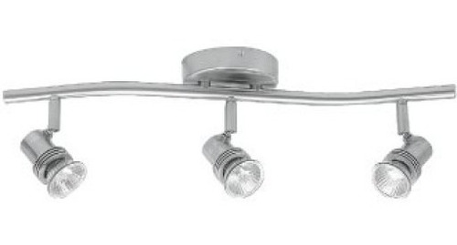 Riel Triple Spot Tecnolite Bitello I Gu10 Led Satinado Watts