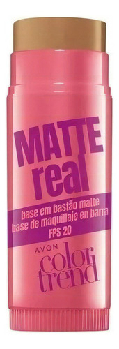 Base de maquiagem em creme Avon matte real base em bastão fps 20 matte real base matte real em bastao 240 tom bege médio 240 n - 6.5g