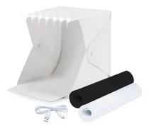 Comprar Caja Fotografica Estudio Luz Led Foto Usb Fondos Fotografia 