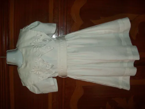 Vestido De Niña Talla 8 Blanco (Usado)