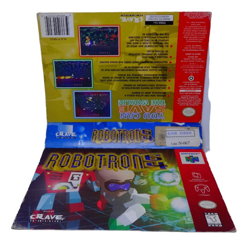 Caixa Cortada Robotron 64 N64 Nintendo 64 Original (Usado)
