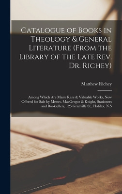 Libro Catalogue Of Books In Theology & General Literature...