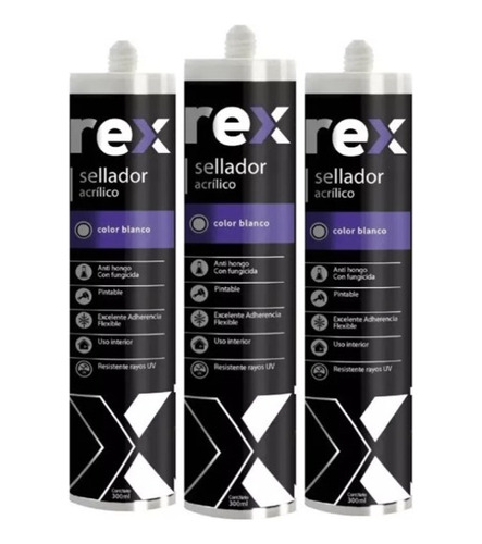 Silicona Pintable Sellador Acrilico Blanco