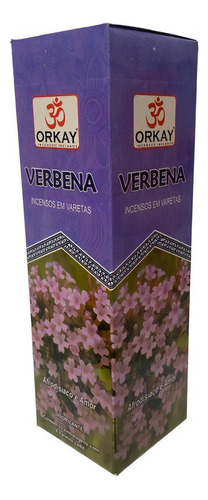 Incenso Verbena Orkay 25 Caixas Com 8 Varetas