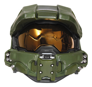 Halo Master Chief - Casco Iluminado Para Niño, Color Verde