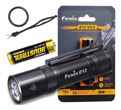 Linterna Led Fenix E12 V2.0 160 Lumens 68 Mts Incluye Pila