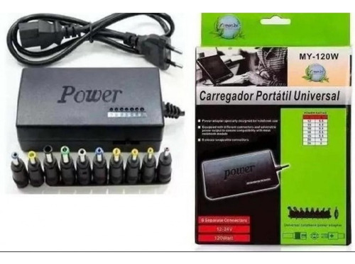 Cargador Universal Laptop Multimarca Regulable