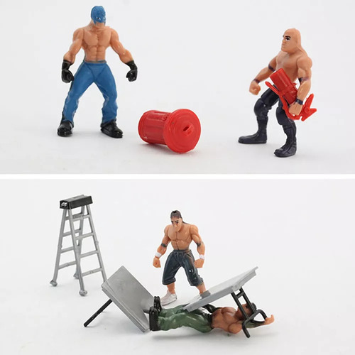 Juego De 32 Juguetes De Lucha Libre, Juego Luchadores Niños,