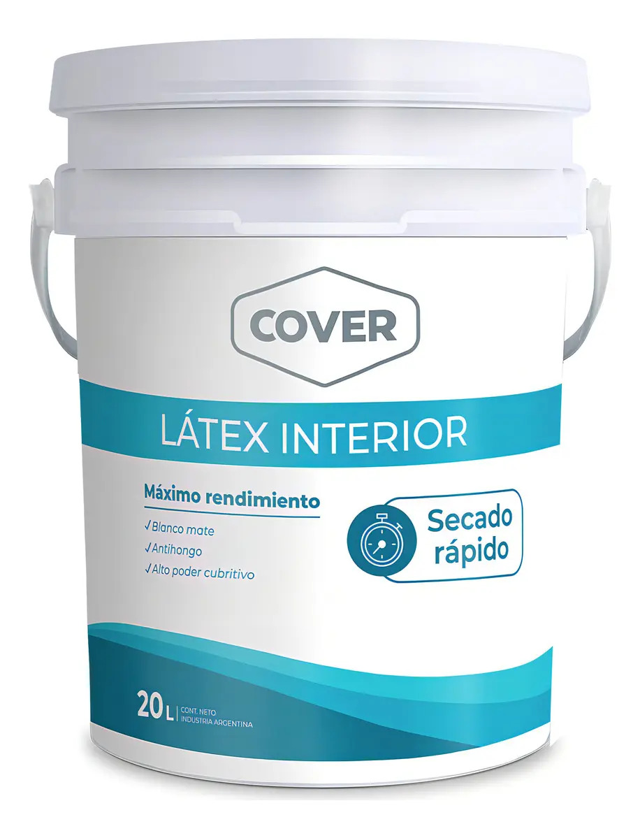 Cover Pintura De Latex Interior Mate Color Blanco 20l Colorín